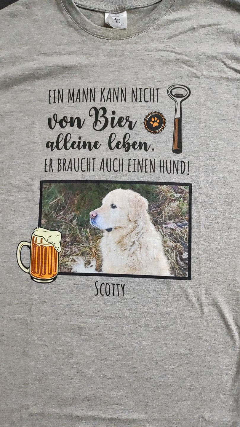 Customer photo review of Bier & Wuff - Individuelles T-Shirt