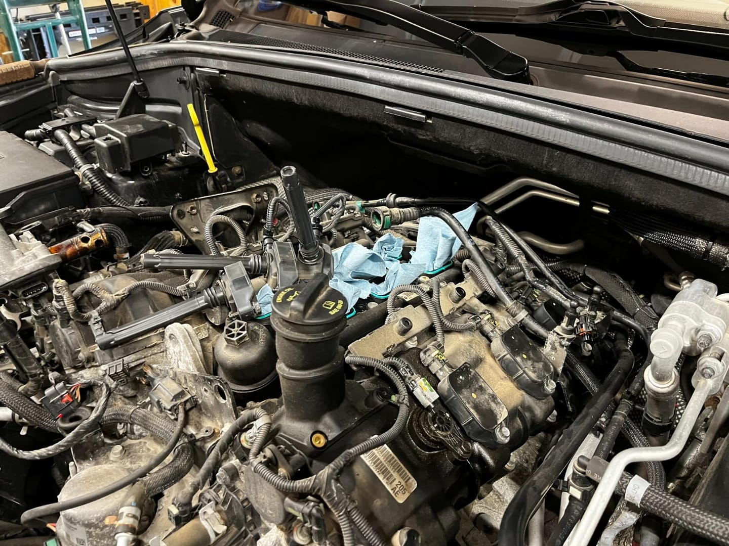 Customer photo review of Engine Oil Cooler with Oil Filter Housing Adapter Assembly for 2011-2016 Chrysler, Dodge, Jeep