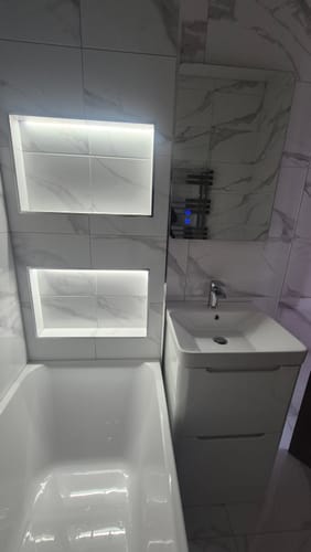 Customer photo review of Genoa Brillo Rectangle Ceramic Tile