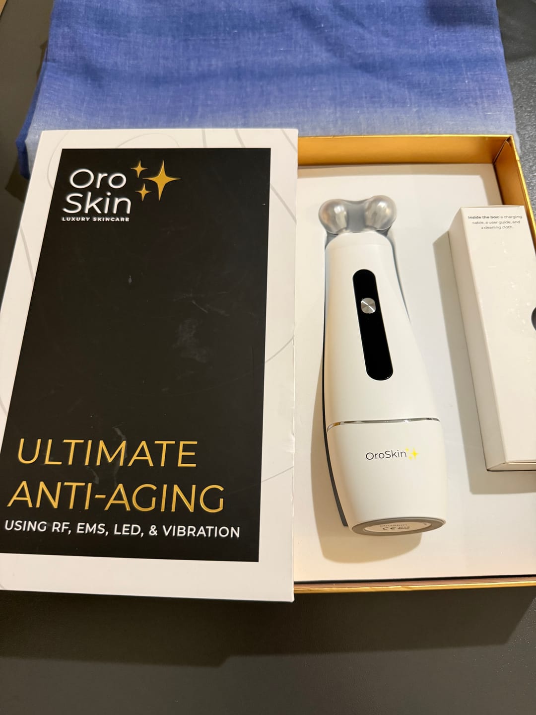 Customer photo review of OroSkin Ultimate Anti-Aging (RF, EMS, LED, & Vibration)
