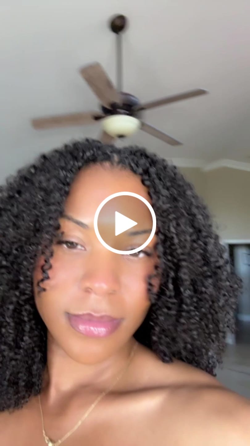 Customer video review of Afro Kinky Curly Human Crochet Hair