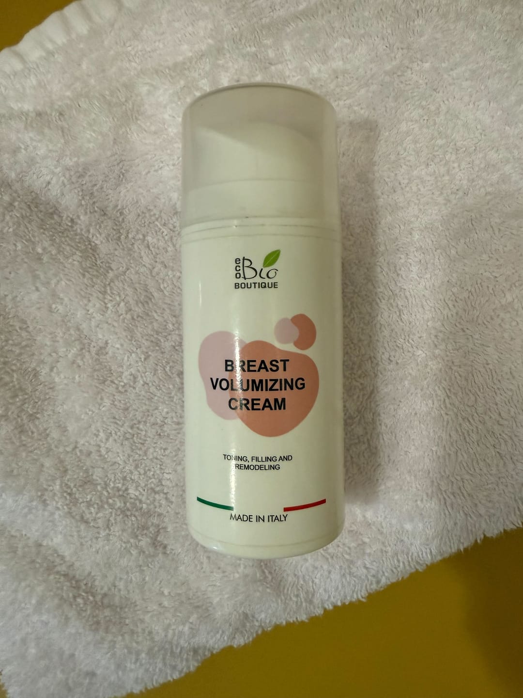 Customer photo review of Crema Voluminizadora de Pecho