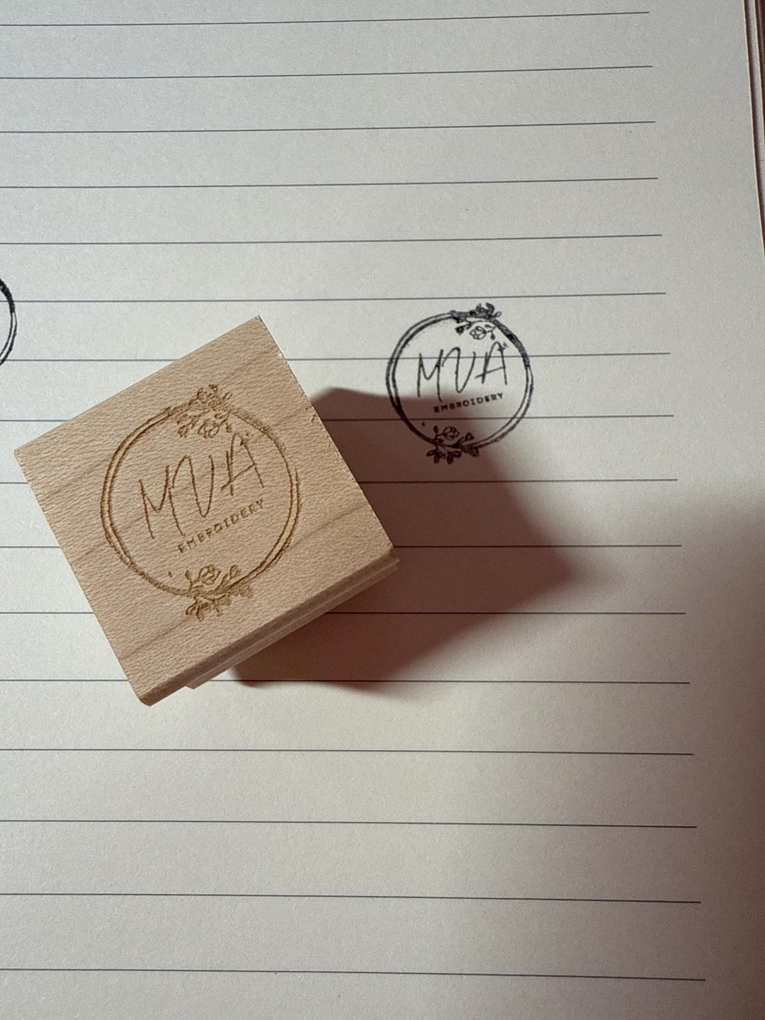Customer photo review of Small Wood Stamp