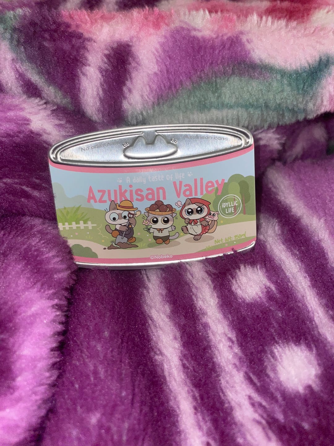 Customer photo review of Nobeko Azukisan's Valley Series Canned Cat Badge Blind Box