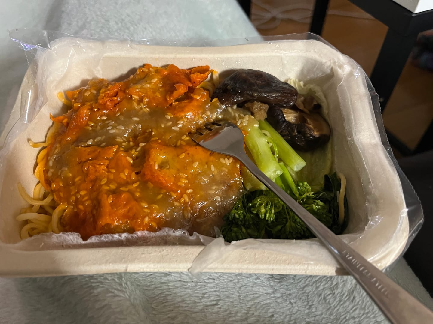 Customer photo review of Plant-based BBQ Pork Noodle