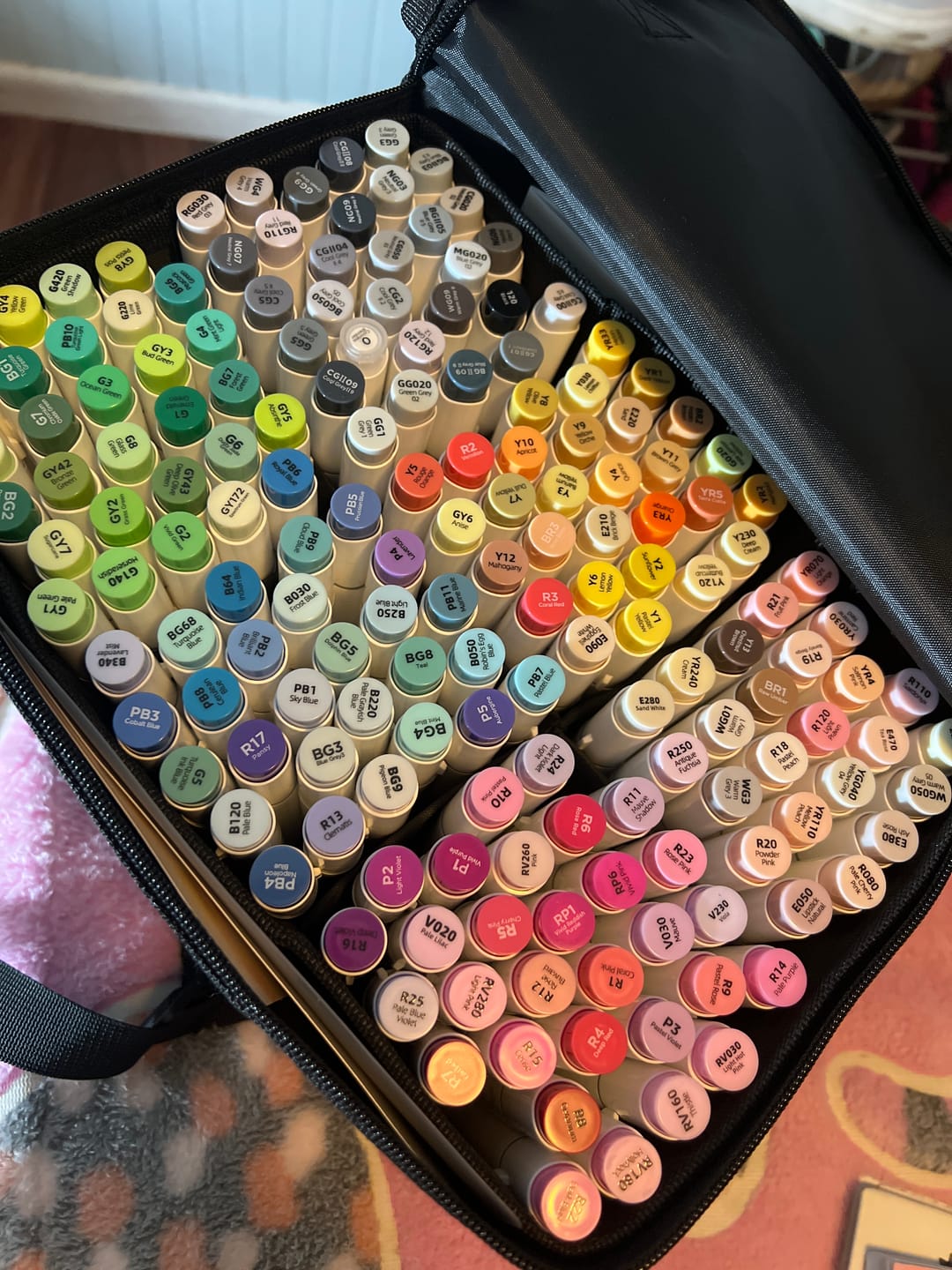 Customer photo review of Ohuhu - Set 168 Marcadores al Alcohol Honolulu A Doble Punta