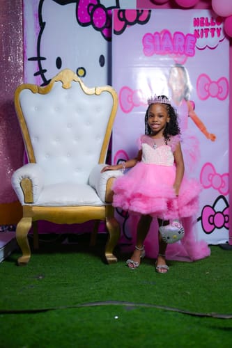 Customer photo review of Luxurious Baby Girl  Fluffy Dress Costumes Dress Toddler Birthday Princess Dress