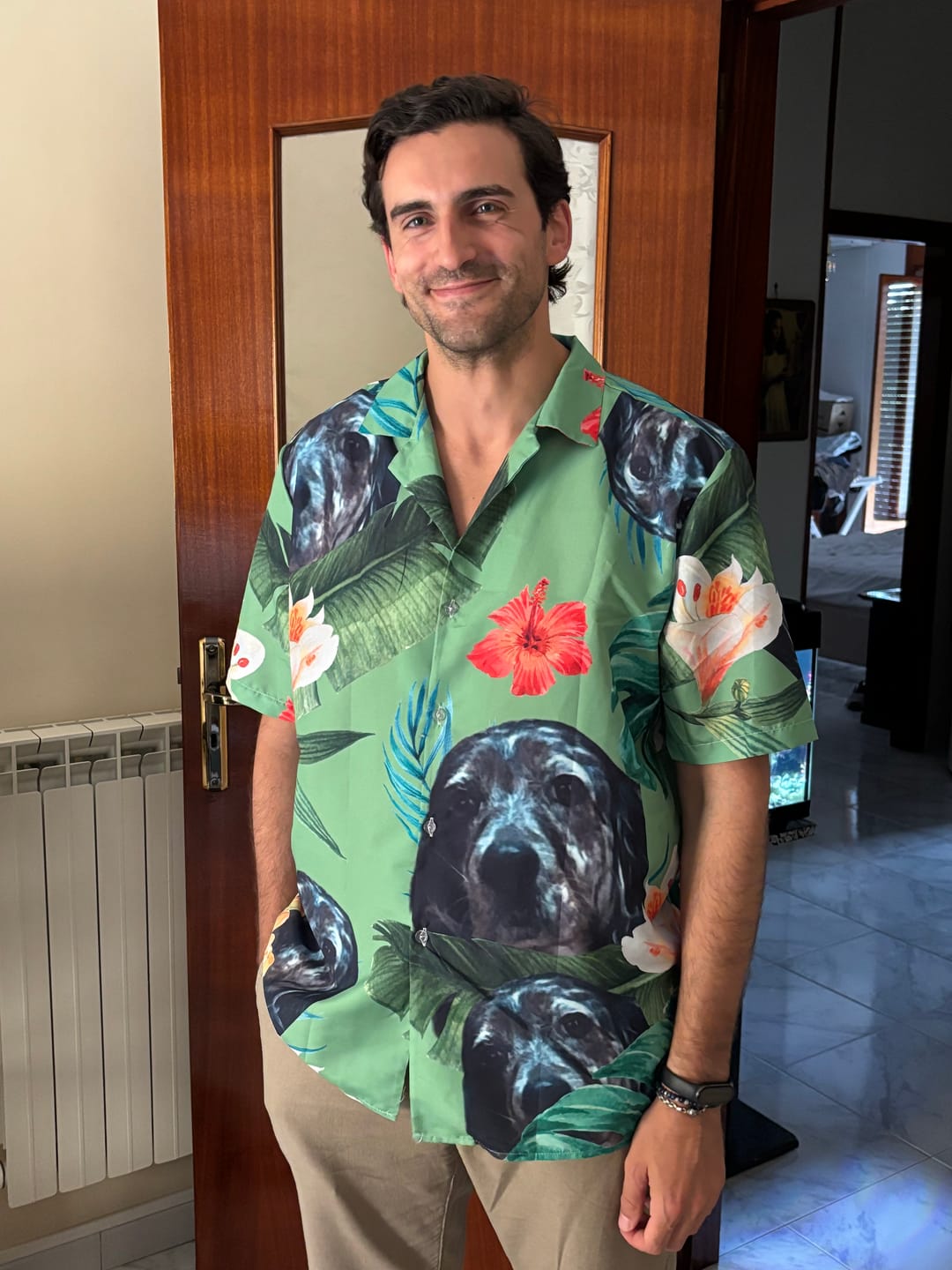 Customer photo review of La tua foto - Camicia hawaiana personalizzata