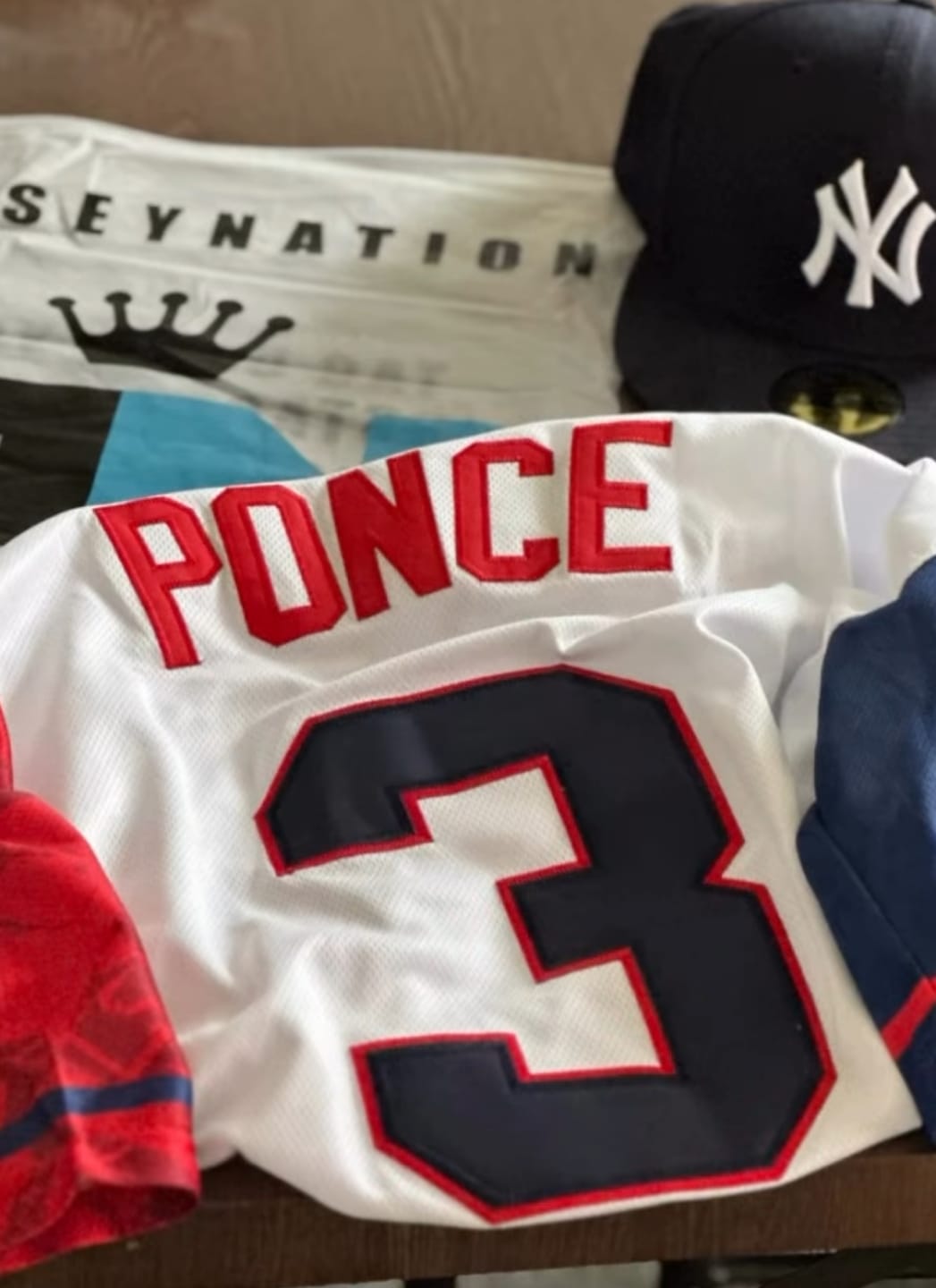 Customer photo review of Dominican Republic Heritage Custom Baseball Jersey