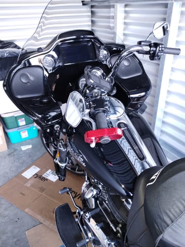 Customer photo review of Motorcycle Handlebar Lock