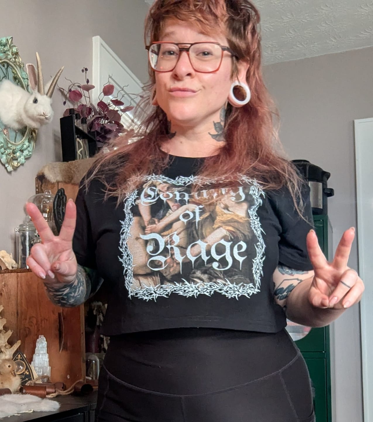 Customer photo review of Coming of Rage Crop Tee