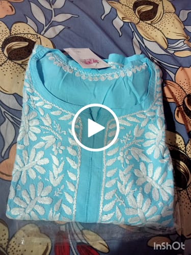 Customer video review of Aayat Grey Long Rayon kurta