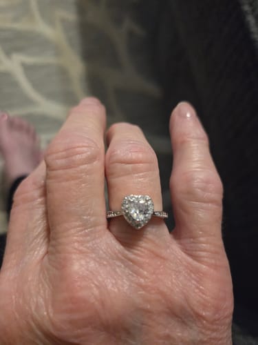 Customer photo review of Forever In My Heart Urn Ring