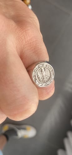 Customer photo review of Gott Mit Uns Signet Ring