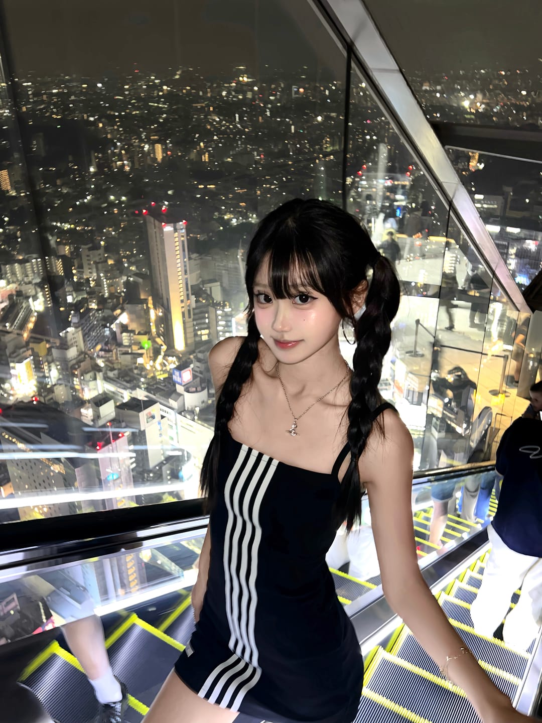 Customer photo review of WARDEN EDGE Triple Stripe Minimalist Bodycon Dress