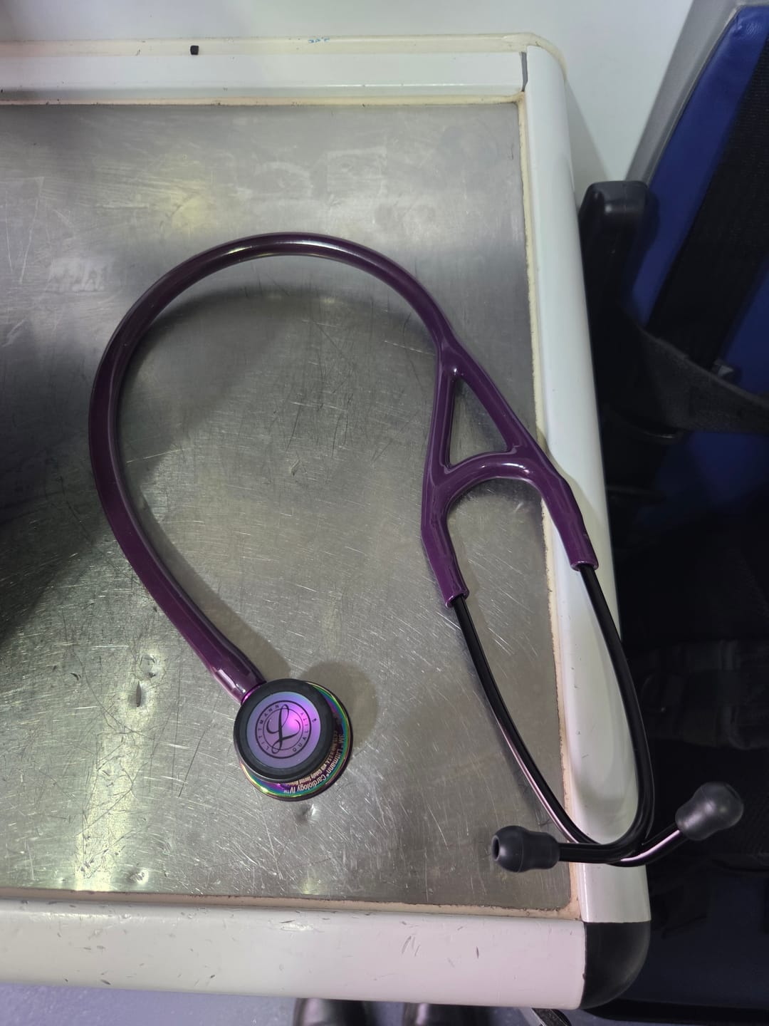 Customer photo review of Littmann Cardiology IV Diagnostic Stethoscope: High Polish Rainbow & Plum - Violet Stem 6239
