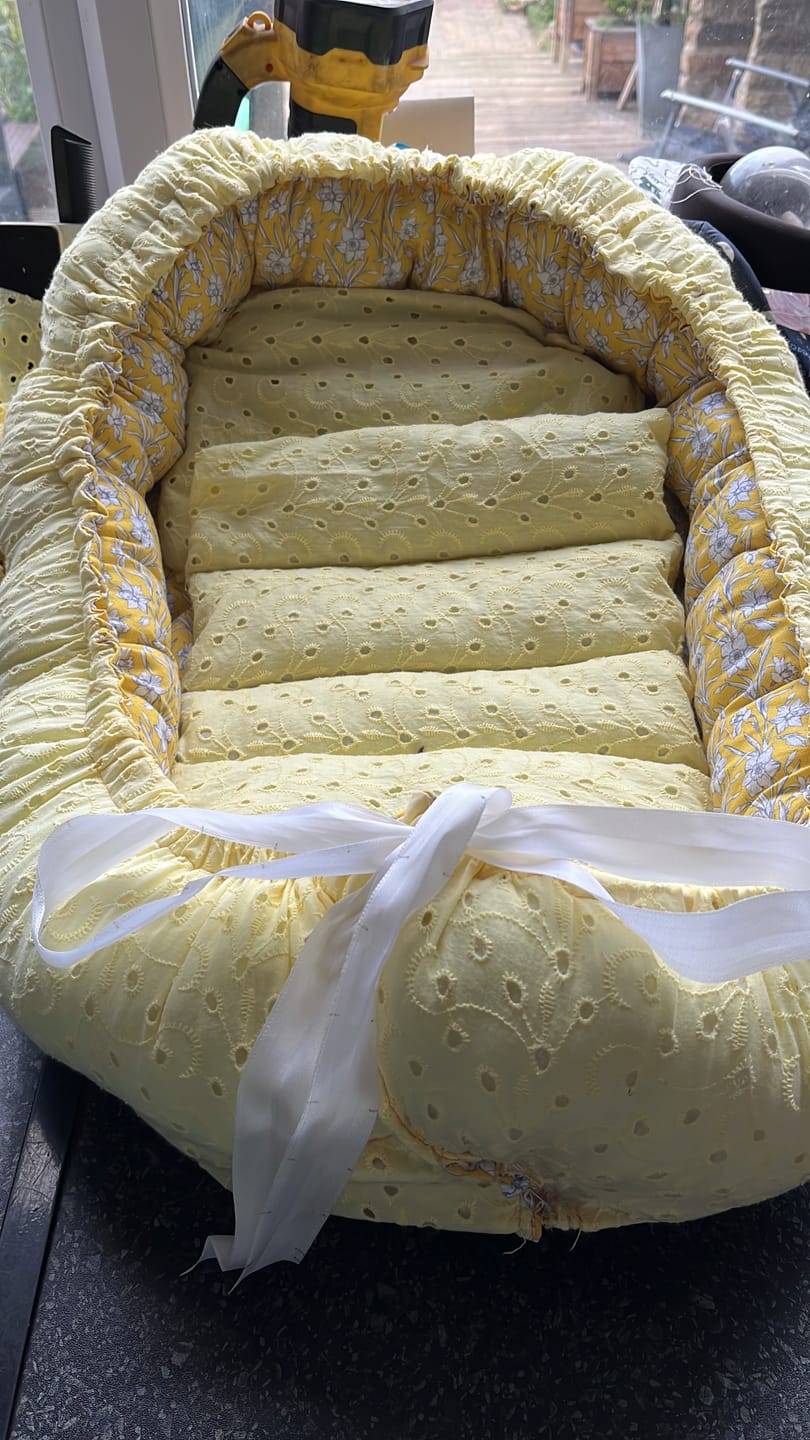 Customer photo review of Luxurious Cotton Broderie Anglaise - 60" Wide - Variations Available
