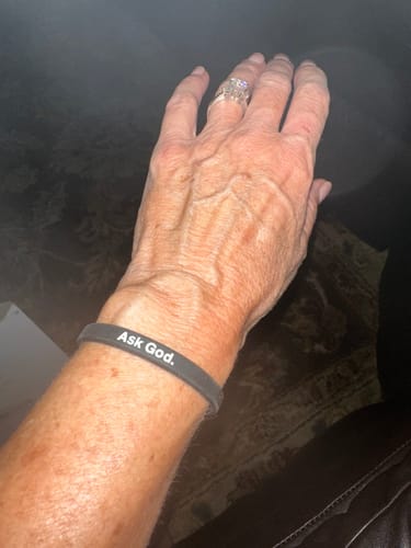 Customer photo review of Ask God Bracelet