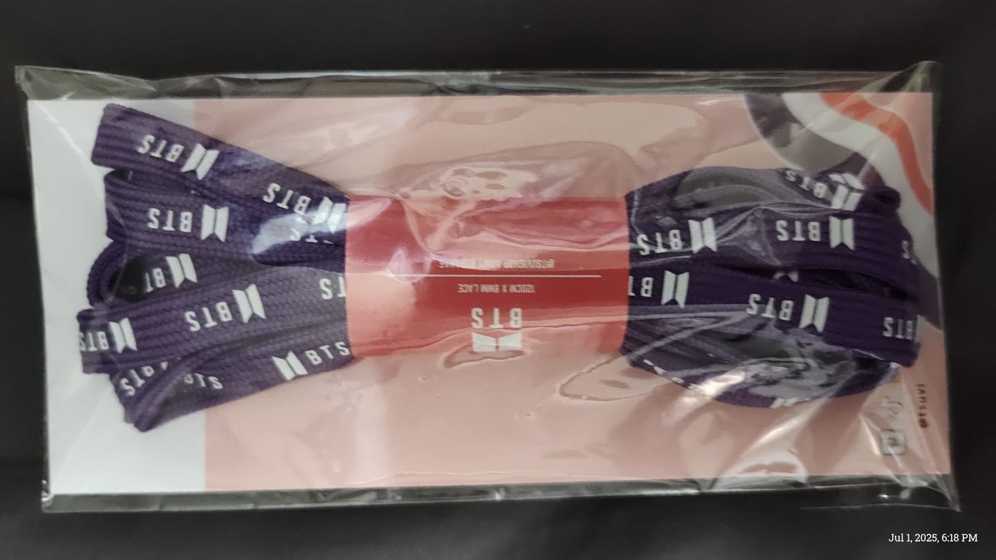 Customer photo review of BTS Shoelaces - Festalaces