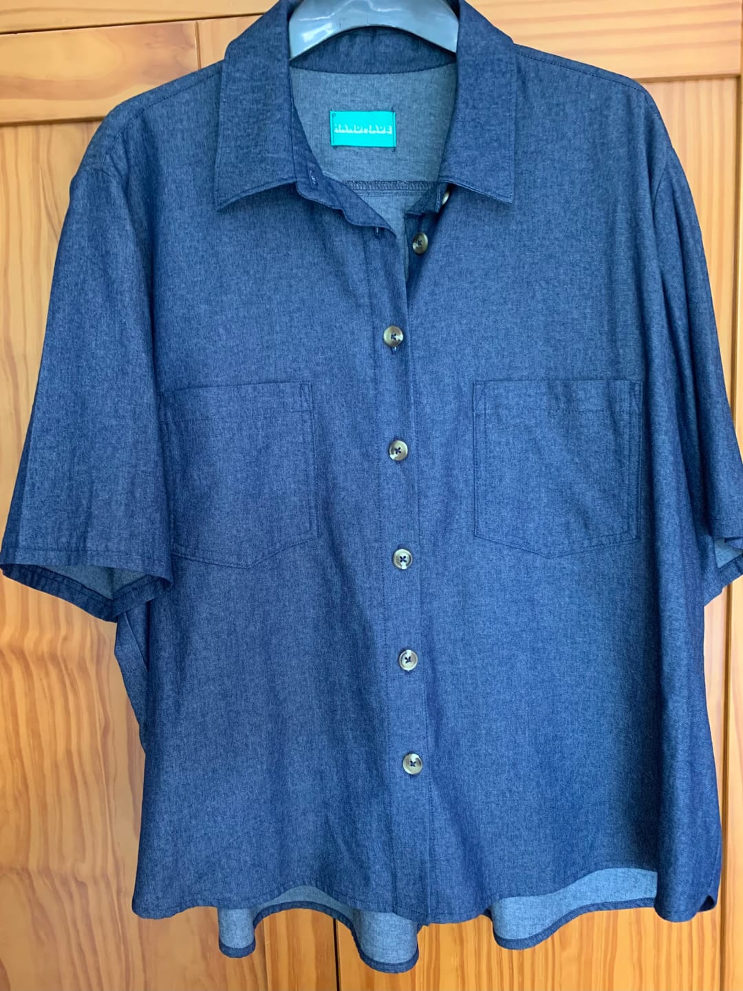 Customer photo review of Lightweight 4oz Washed Denim Fabric