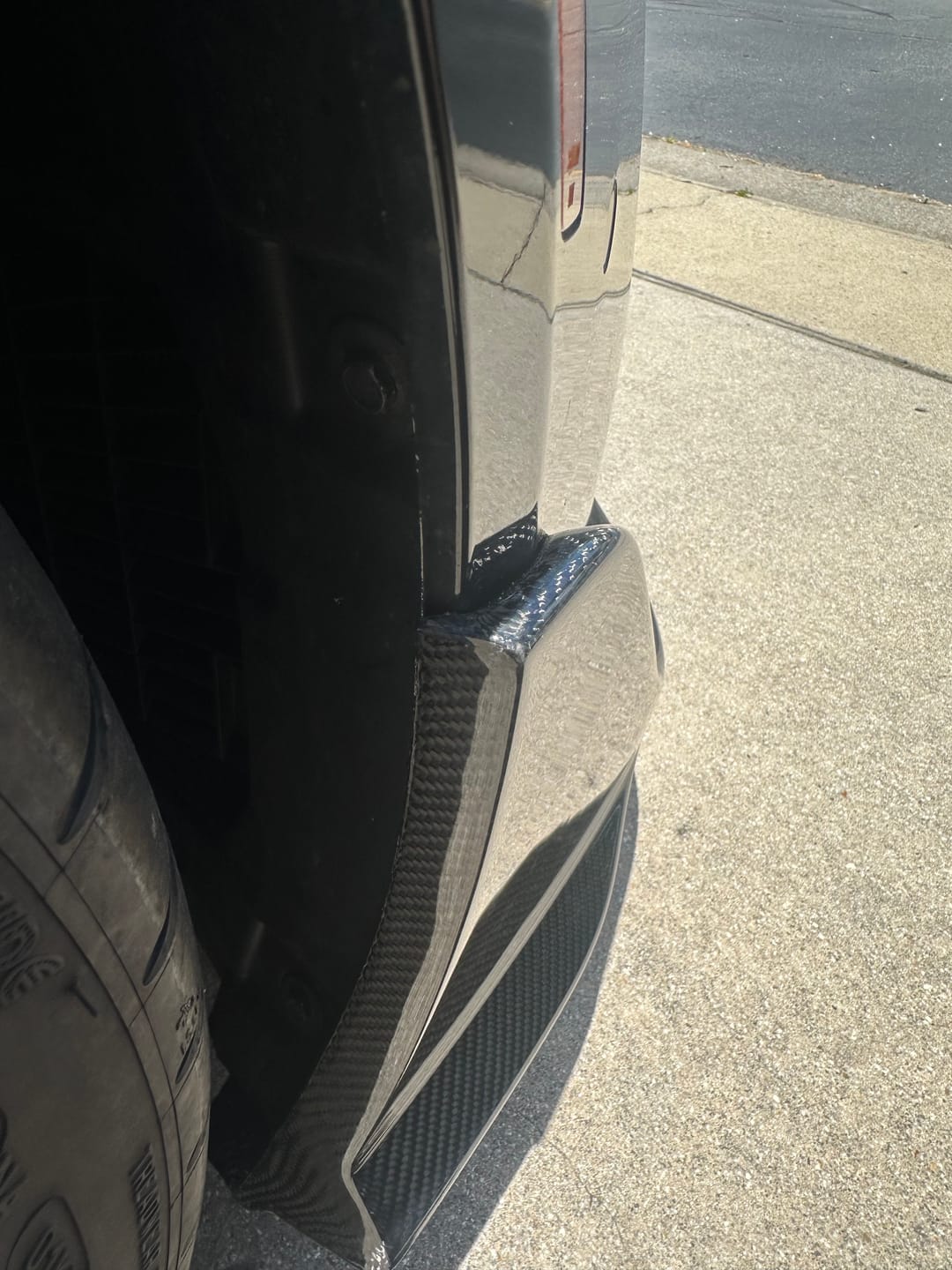 Customer photo review of 2020-Up Toyota Supra A91 CF Front Splitter Lip