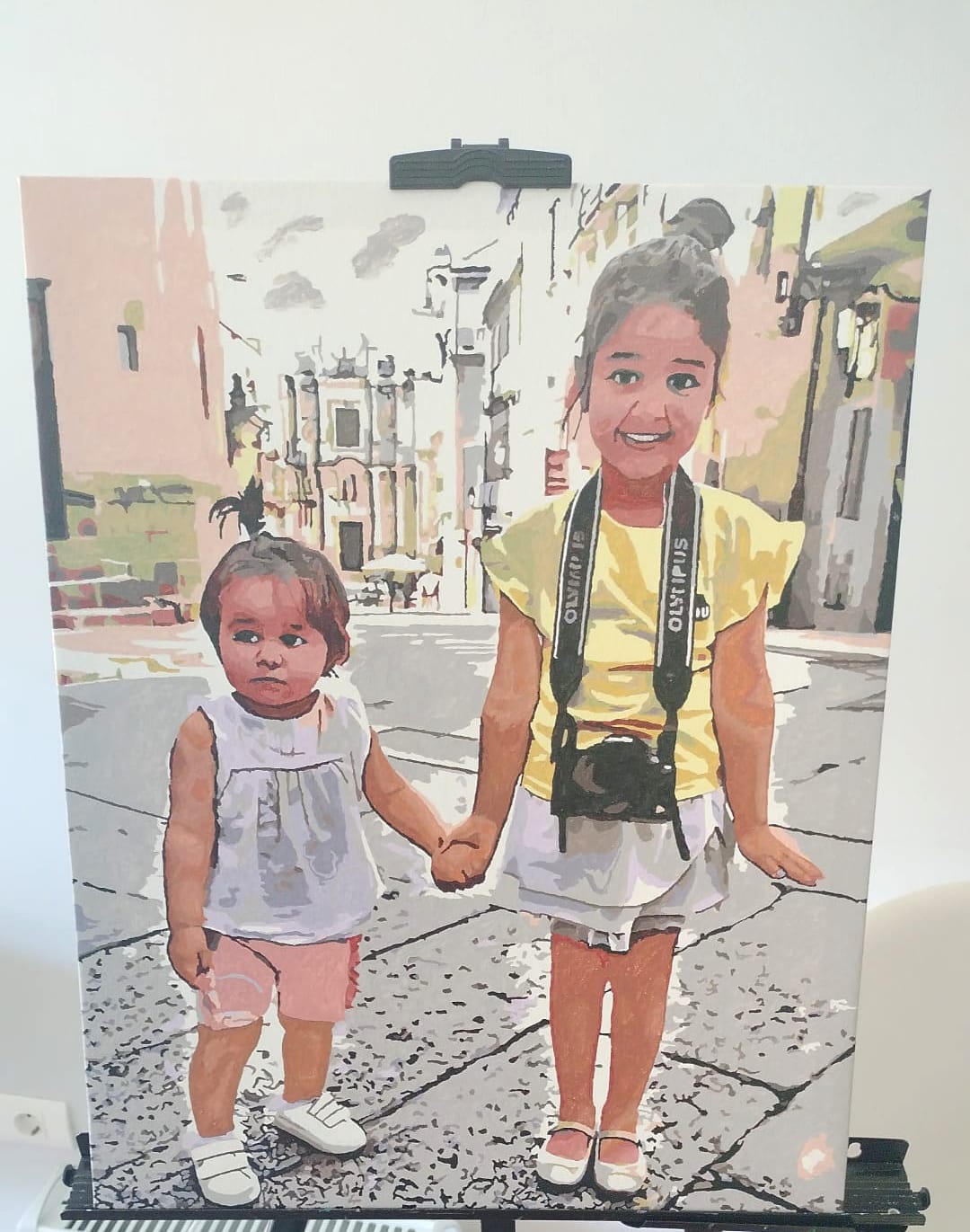 Customer photo review of Pintar por números personalizado | Cuadro personalizado