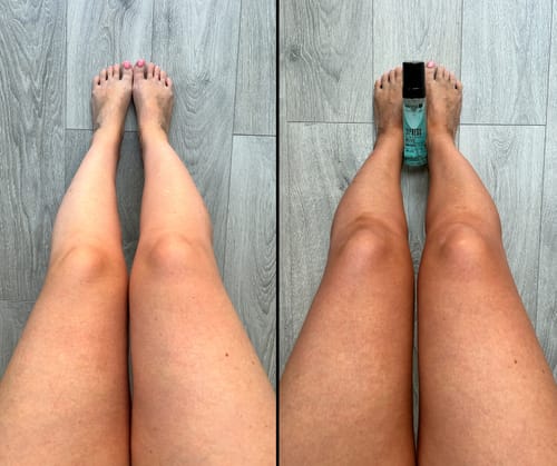 Customer photo review of Express Clear Tan Water Mousse