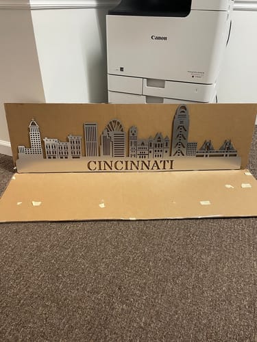 Customer photo review of Cincinnati Skyline  Wall Art