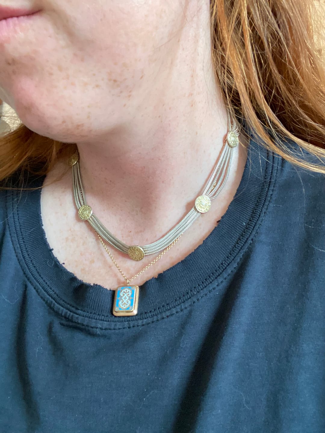Customer photo review of Old World Coin Necklace