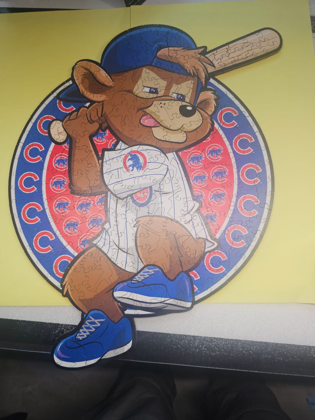 Customer photo review of Chicago Cubs™ Mascot - Wooden Puzzle