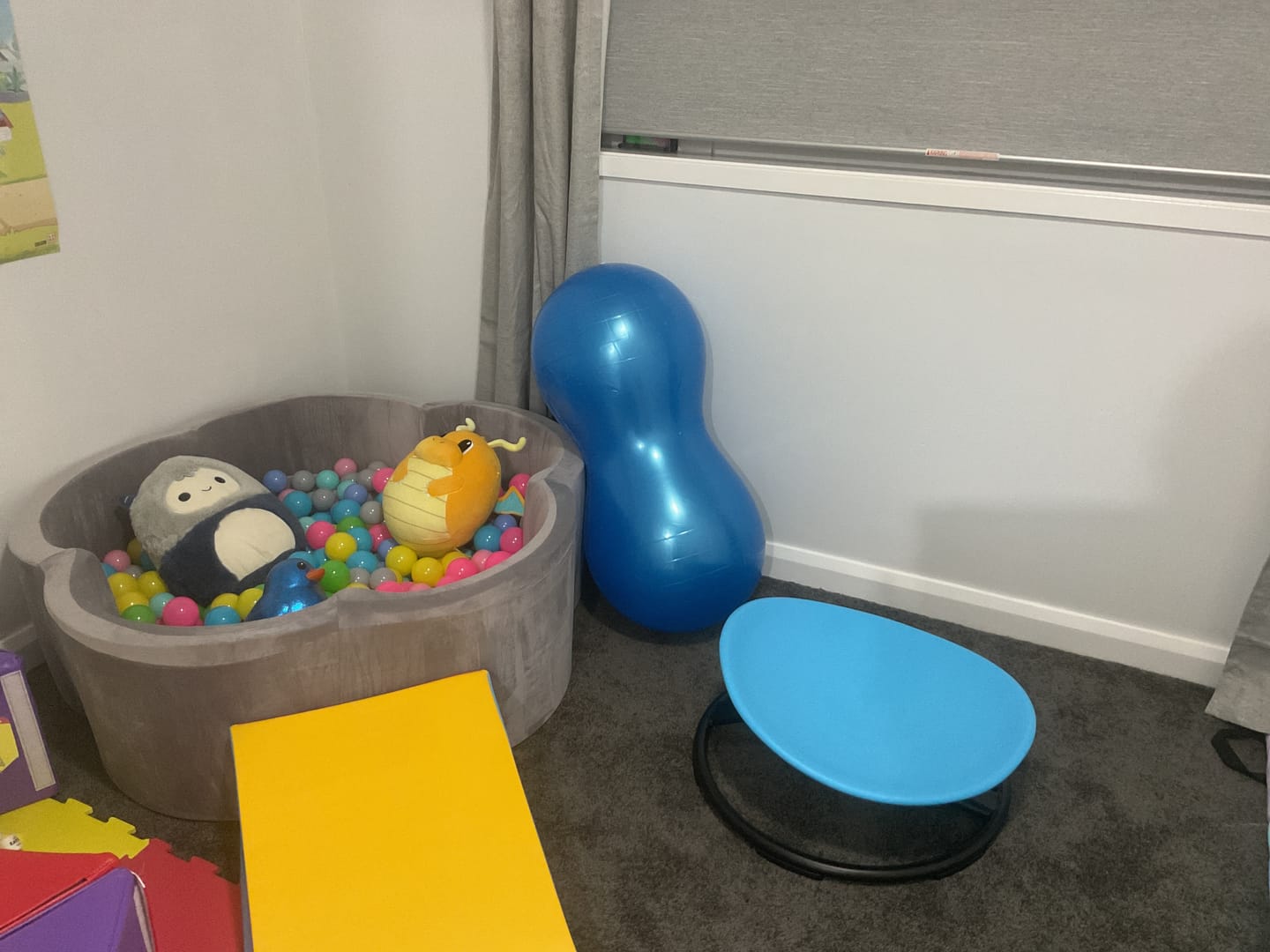 Customer photo review of Peanut-Shaped Therapy Ball for Kids - Emotional Soothing and Developmental Support