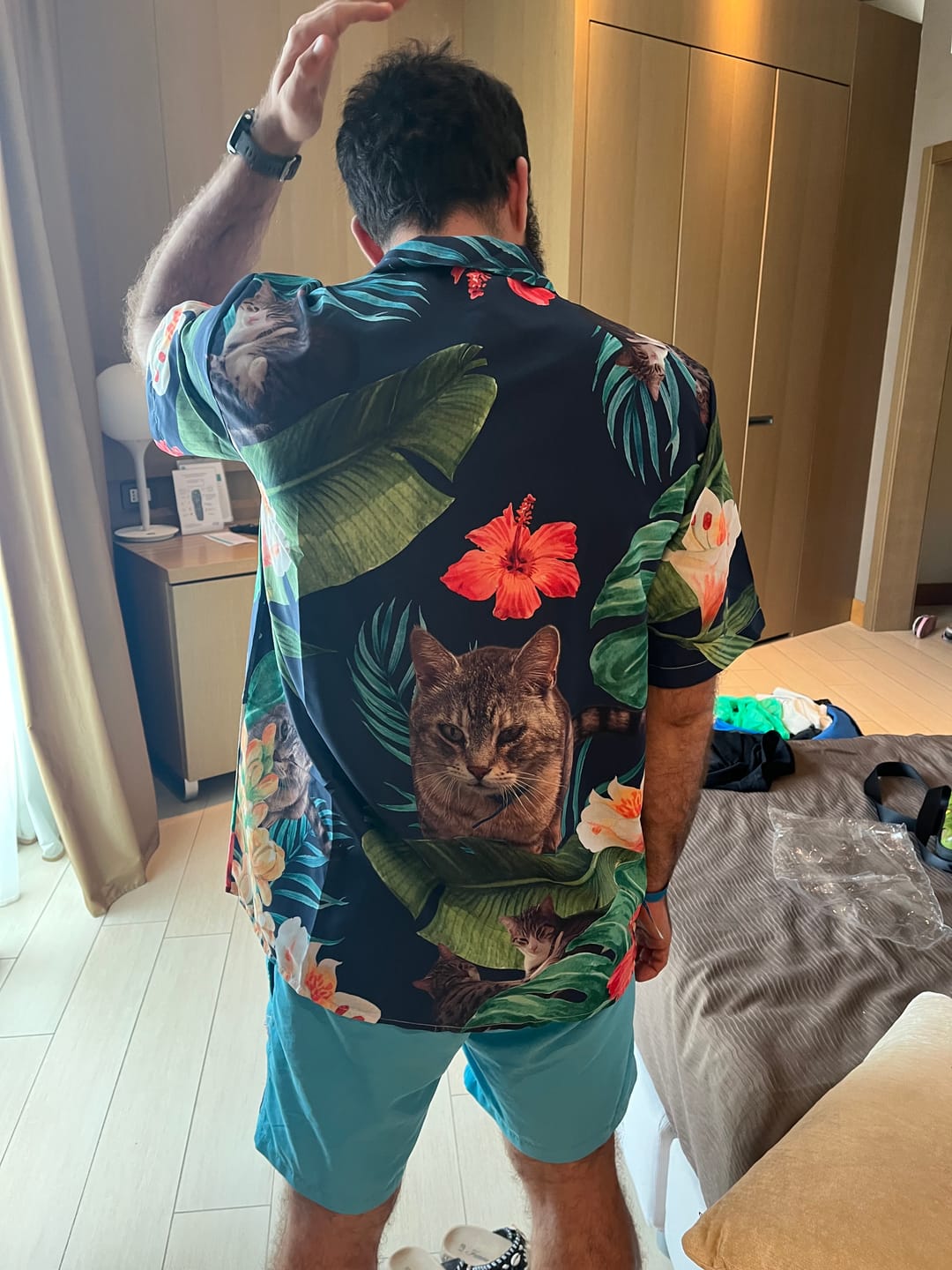 Customer photo review of La tua foto - Camicia hawaiana personalizzata