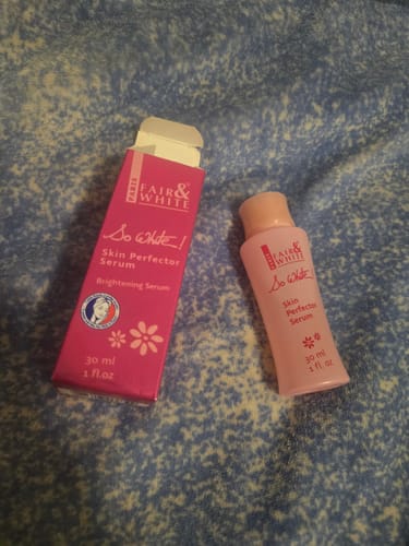 Customer photo review of Fair and White So White Skin Perfector Serum 30ml / 1 fl oz