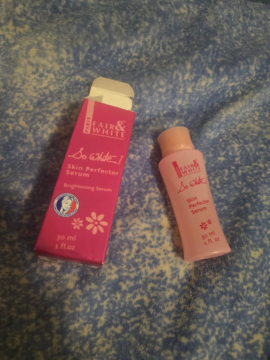 Customer photo review of Fair and White So White Skin Perfector Serum 30ml / 1 fl oz
