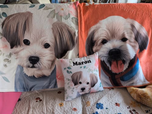 Customer photo review of Petcanva©オーダーメイド ペット似顔絵