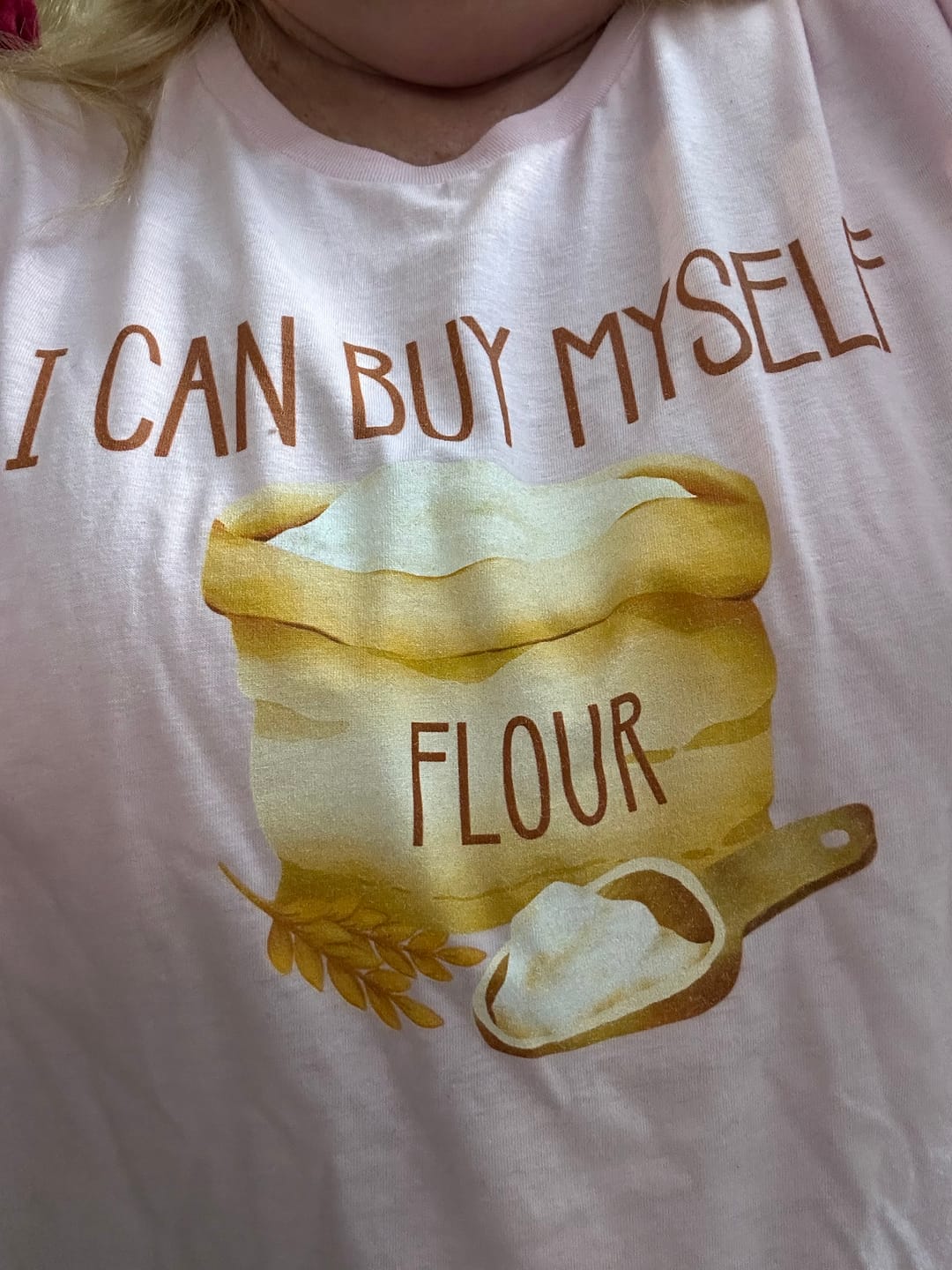 Customer photo review of I Can Buy T-Shirt