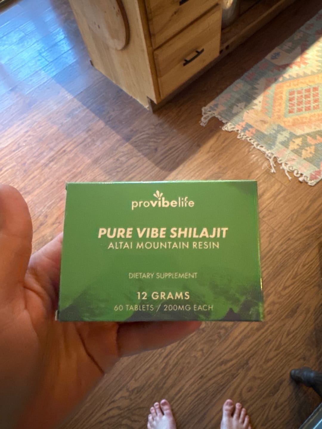 Customer photo review of Shilajit Resin Tablets