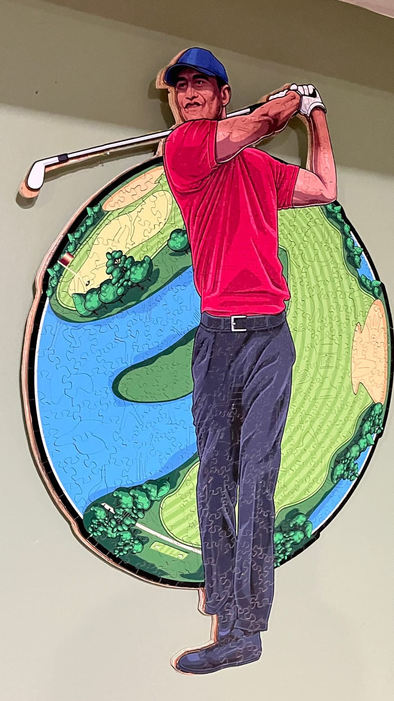 Customer photo review of Tiger Woods - Wooden Puzzle