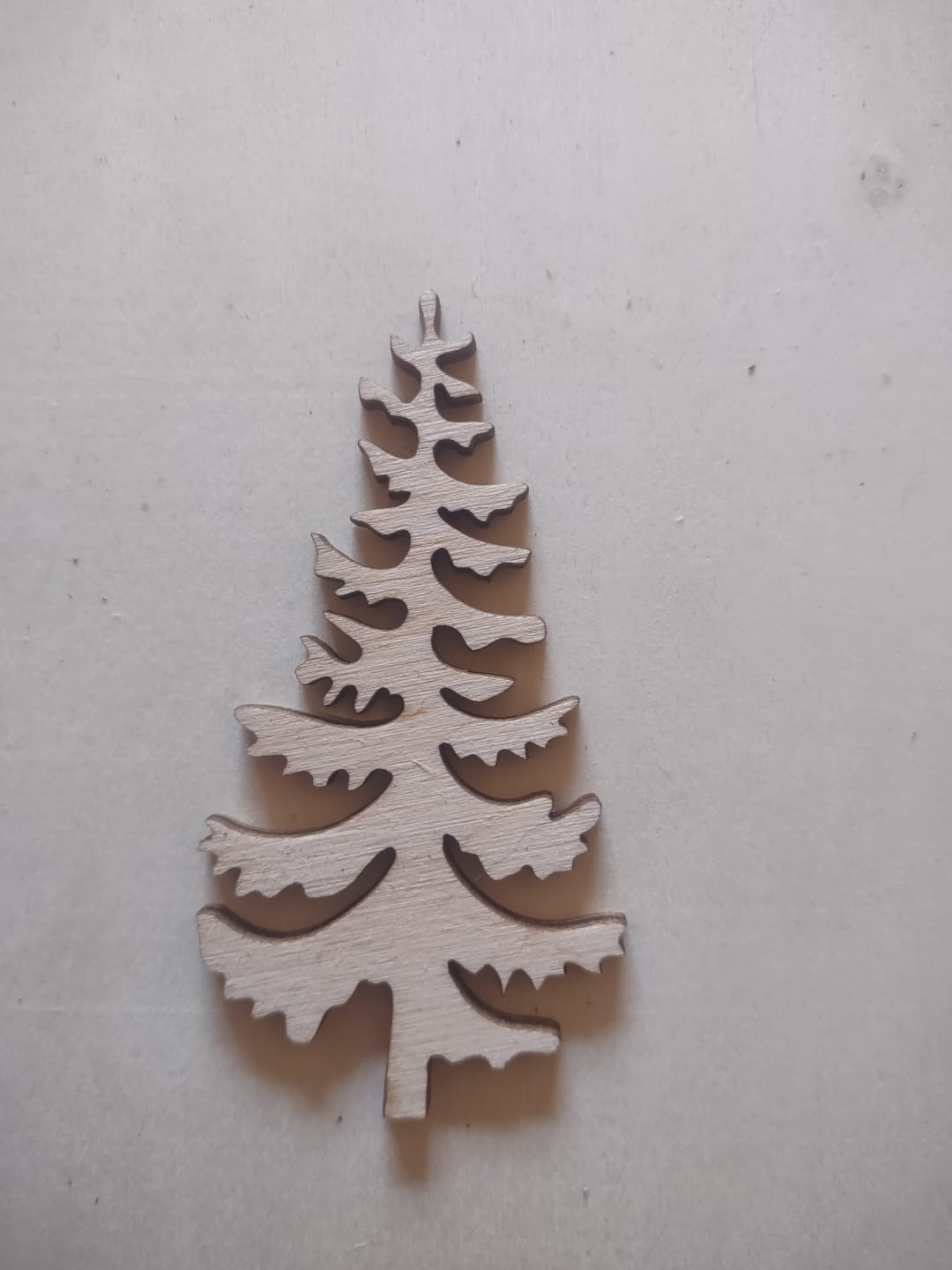 Customer photo review of Unfinished Wood Pine Tree Shape - Craft - up to 46"