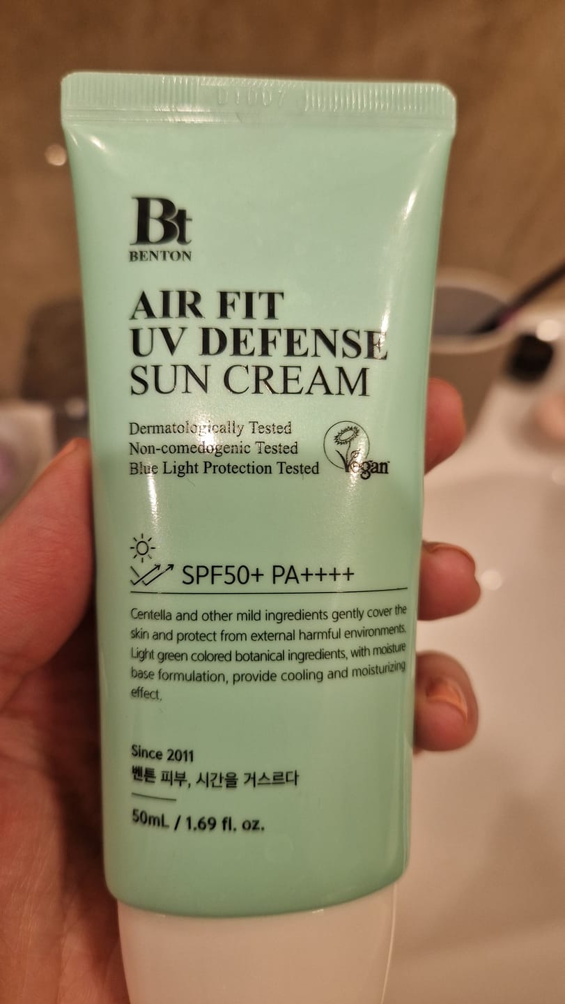 Customer photo review of Saules aizsargkrēms BENTON Air Fit UV Defense Sun