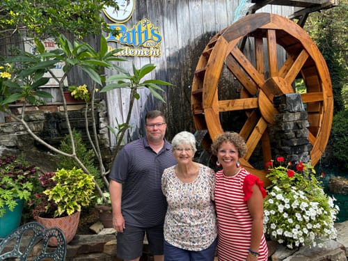 Customer photo review of Striped Ruched Ruffle Solid Trim Dress