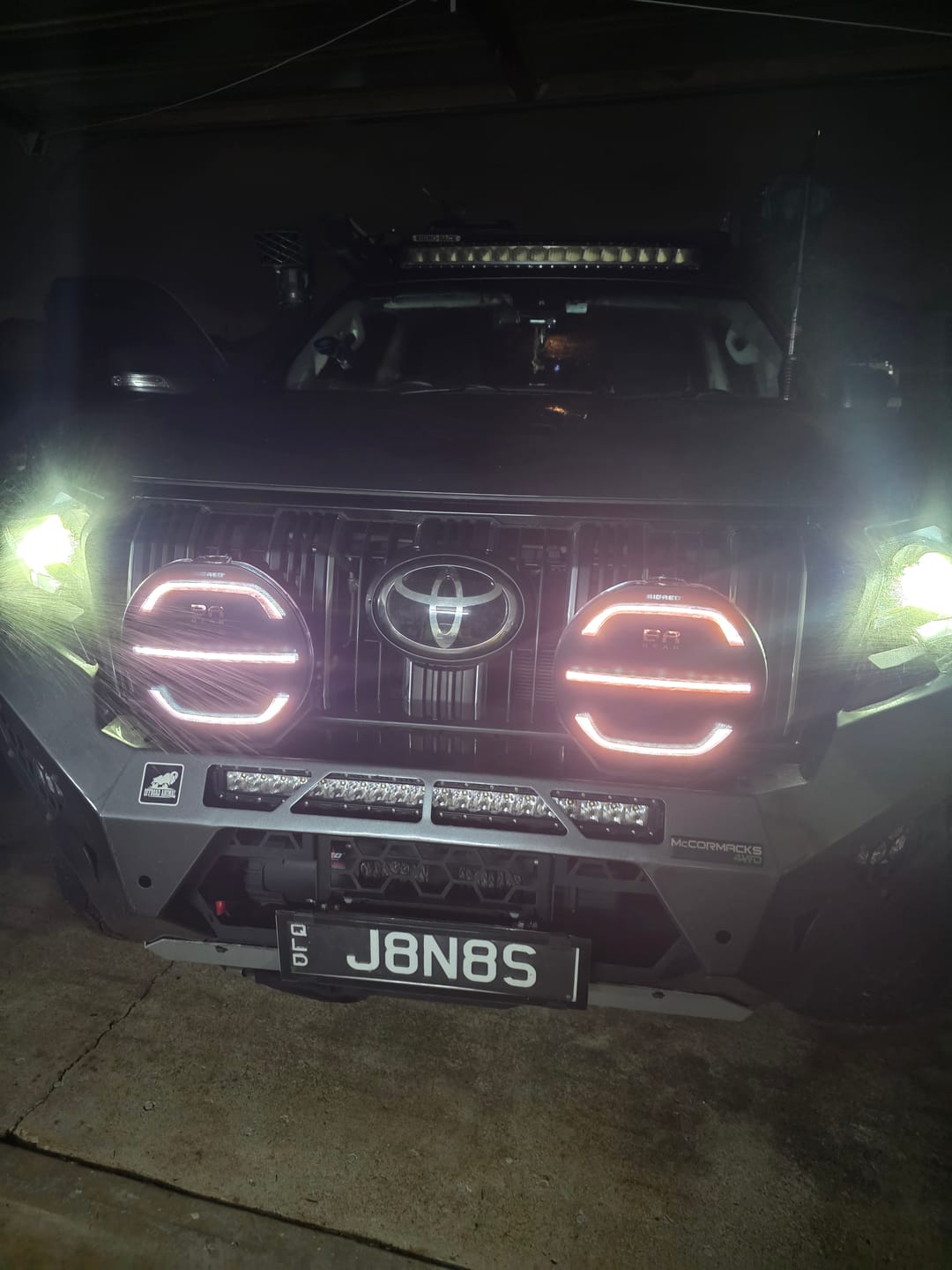 Customer photo review of Covert 9 Inch LED Driving Lights (PAIR W/HARNESS)