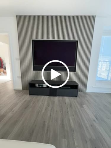 Customer video review of SlatWall Acoustic Grey Oak