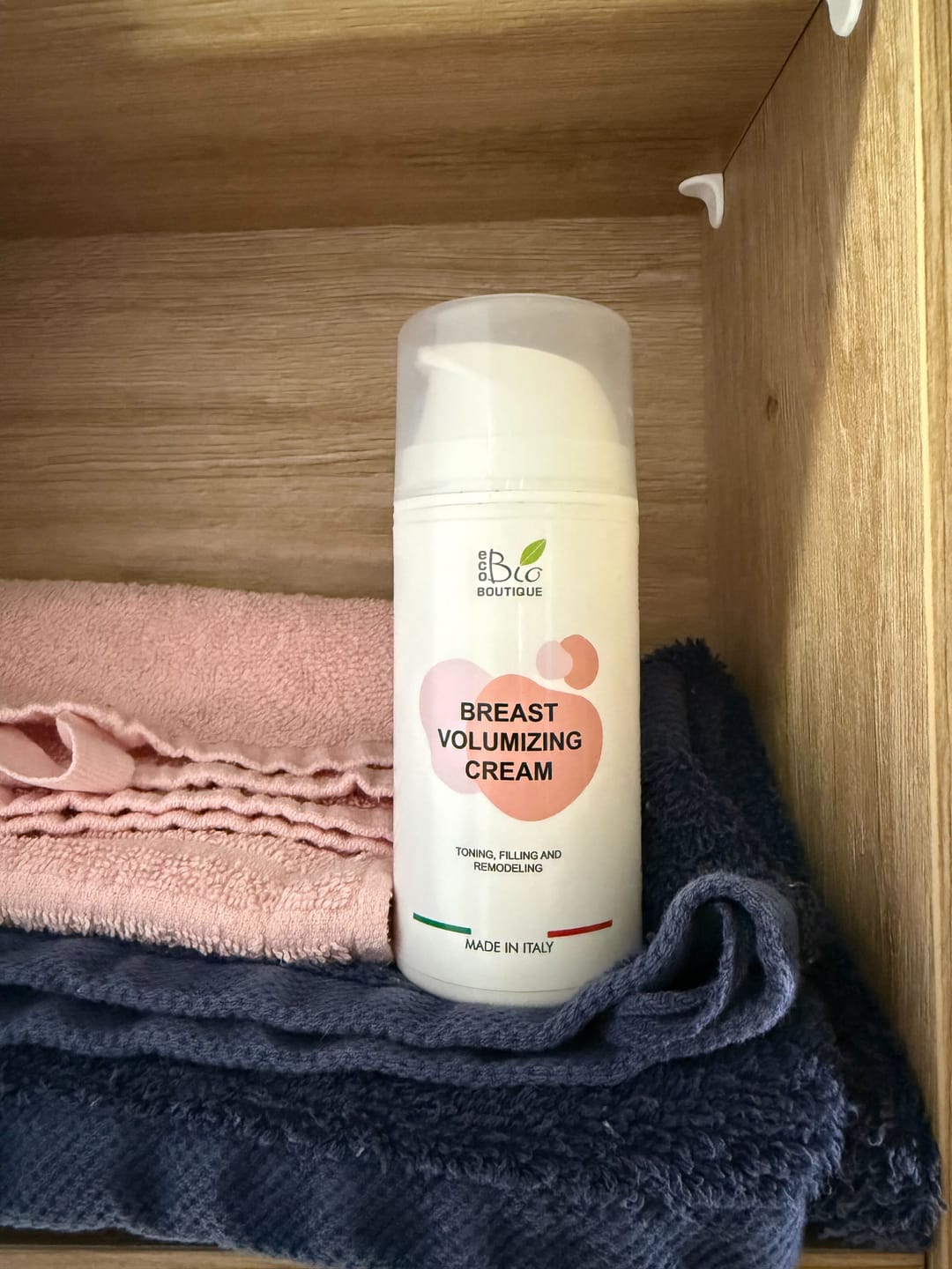 Customer photo review of Crema Voluminizadora de Pecho