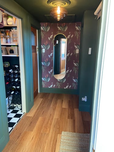 Customer photo review of Crane and Leaf Wallpaper - SALE