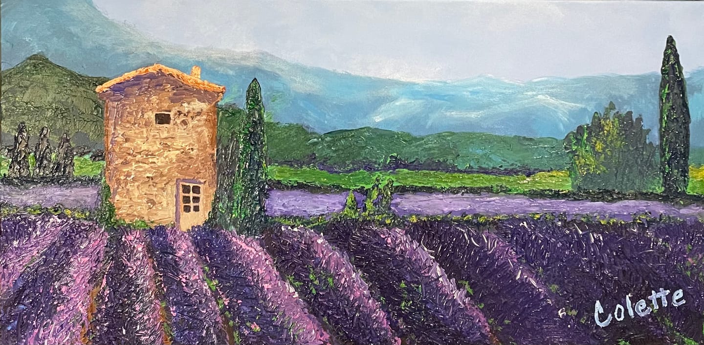 Customer photo review of DabblePaints™️ Deep Purple — Thick-Body Acrylic Paint