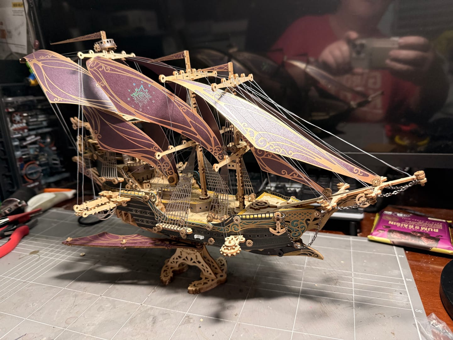 Customer photo review of Rokrgeek Future Pirate Ship Wooden 3D Model