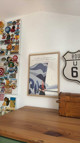 Customer photo review of Quadro Retrato Colorido Personalizado