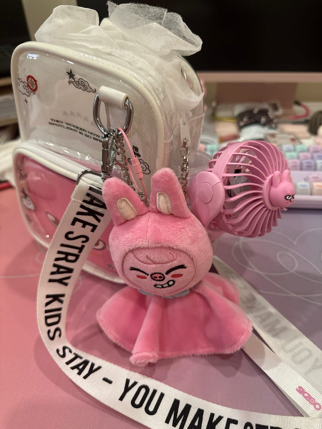 Customer photo review of STRAY KIDS - dominATE SEOUL WORLD TOUR OFFICIAL MD SKZOO HANDHELD FAN