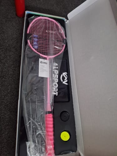 Customer photo review of ALPSPORT 5U Wavy BADMINTON RACKET-V5